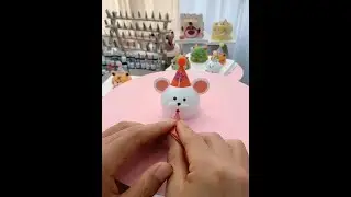 The production process of cartoon zodiac rat #cake training #production process #DIY cake