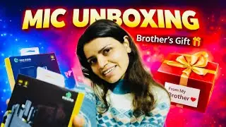 I Can&rsquo;t Believe This Mic 😍 | Brother&rsquo;s New Year Gift 🎤 Unboxing #newyeargift #studiomic #vlog #madhu