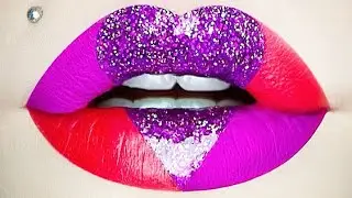 Lipstick Tutorial Compilation 2021💄🖤Creative Lip Art Ideas- Part #0108