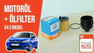 Wie Citroën C4 2 1.6 HDI Motoröl und Ölfilter wechseln 🛢