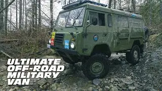 Ultimate Off-Road Military Van Follows Jeep Gladiator on Trails