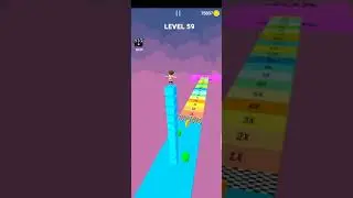 Cube stacker surfer 3d android and iOS epic gameplay level 59