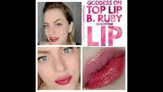 Goddess and B. Ruby LipSense Color Reveal
