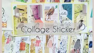 Set of Collage Sticker || DIY Aesthetic Sticker - for swap or happy mail