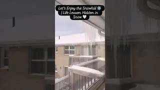 Давайте насладимся снегопадом ❄️ | Жизненный урок, спрятанный в снегу 🤍 #снежнаябуря #usatamilvlo...