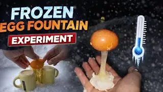 Frozen egg experiment 😳😬🥶 🥚🍳