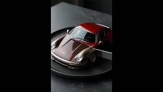 Classic Porsche 911 Cake Slice ASMR | Timeless Precision & Luxury 🍰🏁 (No Talking)