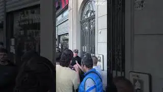 Tremendo LIO con MARCELO MORETTI, presidente de SAN LORENZO: escoltado por la POLIC&Iacute;A