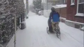 Vélo d'hiver - Comment transporter un enfant à vélo.