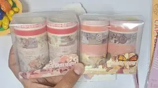 Kawaii sticker washi tape journaling ideas❤️asmr sticker💕😍kawaii🥰journal sticker book decorating😍🥰❤️
