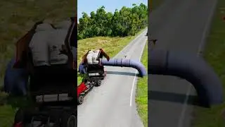 Cars vs Low Pipe Beam.ng Drive