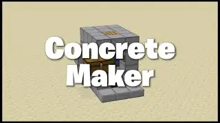 Minecraft Simple Concrete Maker Tutorial 1.18/1.18.1