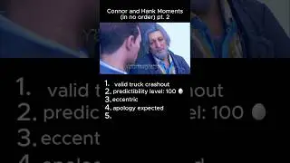 Connor and Hank Character Core pt. 2 🥶 #funny #memes #detroitbecomehuman #relatable #dbh #connordbh