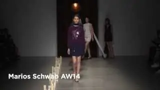 Marios Schwab London Fashion Week show: Marios Schwab AW14 Collection