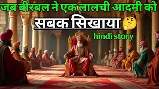 जब बीरबल ने लालची एक आदमी को सिखाया सबक ｜ akbar birbal ki kahani ｜ new majedar story ｜ Hindi kahani.
