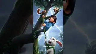 Stormy Tree Rescue 🌧️🌳| Boy & Bunny Adventure | Hindi 3D Animated Kids Story #moralstory #subscribe