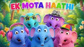 Ek Mota Haathi 🐘 | Funny Elephant Cartoon Story | 3D Nursery Rhyme for Kids | Hindi Cartoon Rhymes