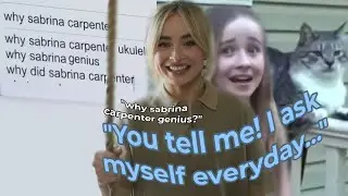 Sabrina Carpenter talks to a cat and wonders why shes a genius (Sabrina being hilarious compilation)