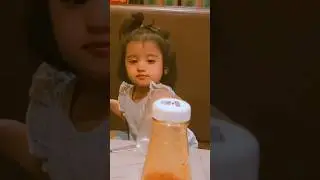 Meerab is ready for having dinner #food#cute baby#trending Music: Dear AutumnMusician: @iksonmusic