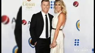 David Warner and his wife Candice Warner