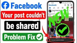Fix Facebook Your Post Couldn't Be Shared Error