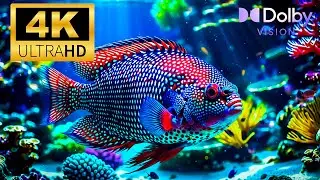 True Ocean Experience 8K HDR 🌊🐟 | Living Marine Life & Real Sea Sounds