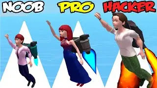 NOOB vs PRO vs HACKER in Destiny Run: Rich Race Money