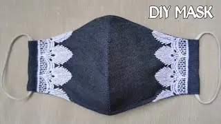 DIY Breathable Mask | Designer Fashion Mask | Bride Mask | Denim Face Mask | Jeans Face Mask