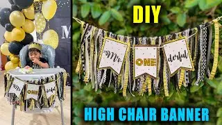 DIY MR. ONEDERFUL HIGH CHAIR GARLAND BANNER || Lucykiins