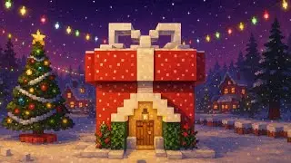 Minecraft: Building a Christmas House 🎁✨ | Easy Beginner Tutorial