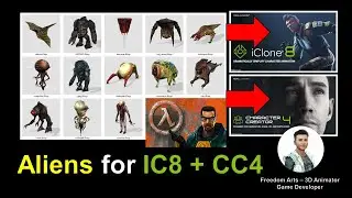 Old School Alien Pack 01 for Character Creator 4 and iClone 8