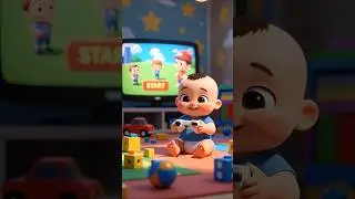 Cute Baby Fight Game 🍼🔫 | 3D Cartoon Short#babyshorts #viralshorts #cartoon
