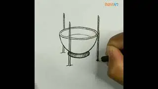 How to draw chalice || চাড়ি আঁকা || Easy drawing tutorial #ShamimArt