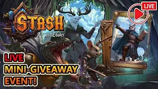 This PHENOMENAL NEW Roguelite Deckbuilder Autobattler LIVE! & Giveaway Event! | Stash: A Card Looter