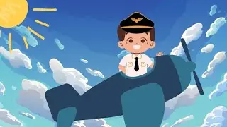 AIRPLANES IN THE SKY! | Kids Airplane Song to Sing Along!