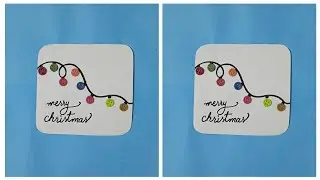 Простая идея для рождественской открытки 🎁 / Идея подарка на Рождество