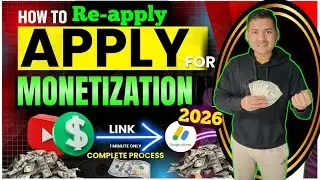 how to apply for monetization on youtube 🔥📈reapply ऐसे करो Appeal & Re-apply 1 दिन में होगा 2026🤘