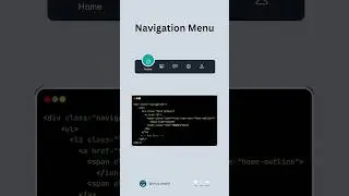 Navigation Menu Using HTML and CSS #navbar #navigation #menu #webdesign