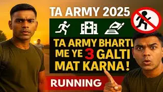 TA Army Bharti 2025 ⚠️ Don't make these 3 mistakes! Big mistakes in running, medical and written ...
