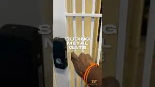 Sliding Mild Steel Gate and Digital Locks - Doorvisual