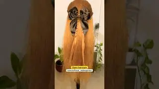 Gorgeous Open Hairstyle for Girls ✨ | Simple & Stylish Look #shorts