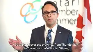 Message from Daniel Tisch - CEO of Ontario Chamber of Commerce