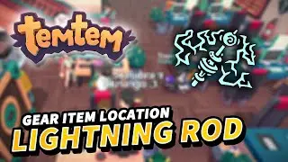 Temtem LIGHTNING ROD Gear Item Location (-20% Electric damage taken)