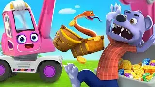 Digger, Let's Dig the Ground | Construction Trucks | Car Cartoon | Kids Songs | BabyBus