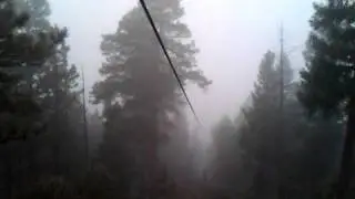 Denver Zipline Tours: zipline in the fog!