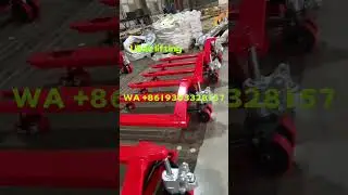 Customized red color 3T PU wheel hand pallet truck with CE certification