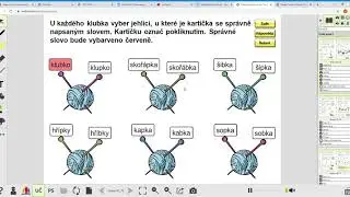 N&aacute;vod ke zpř&iacute;stupněn&iacute; online učebnice ČJ, 8 minuta - pomocn&aacute; slova k p&aacute;rov&yacute;m souhl&aacute;sk&aacute;m