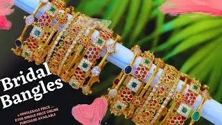 Exclusive Bridal Bangle Sets | Original Premium Quality CZ Matt Finish Bangles At Whole sale Prices
