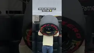 Even Spider-Man can&rsquo;t lift a Formula 1 tire 😂💪