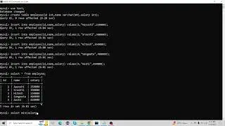 Basic MYSQL Tutorial. Part 7 (min() and max() function) #mysql #basic #tutorial #database